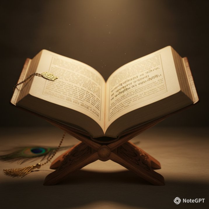 Karma according to the Bhagavad Gita - verses explaining karma and detachment from results